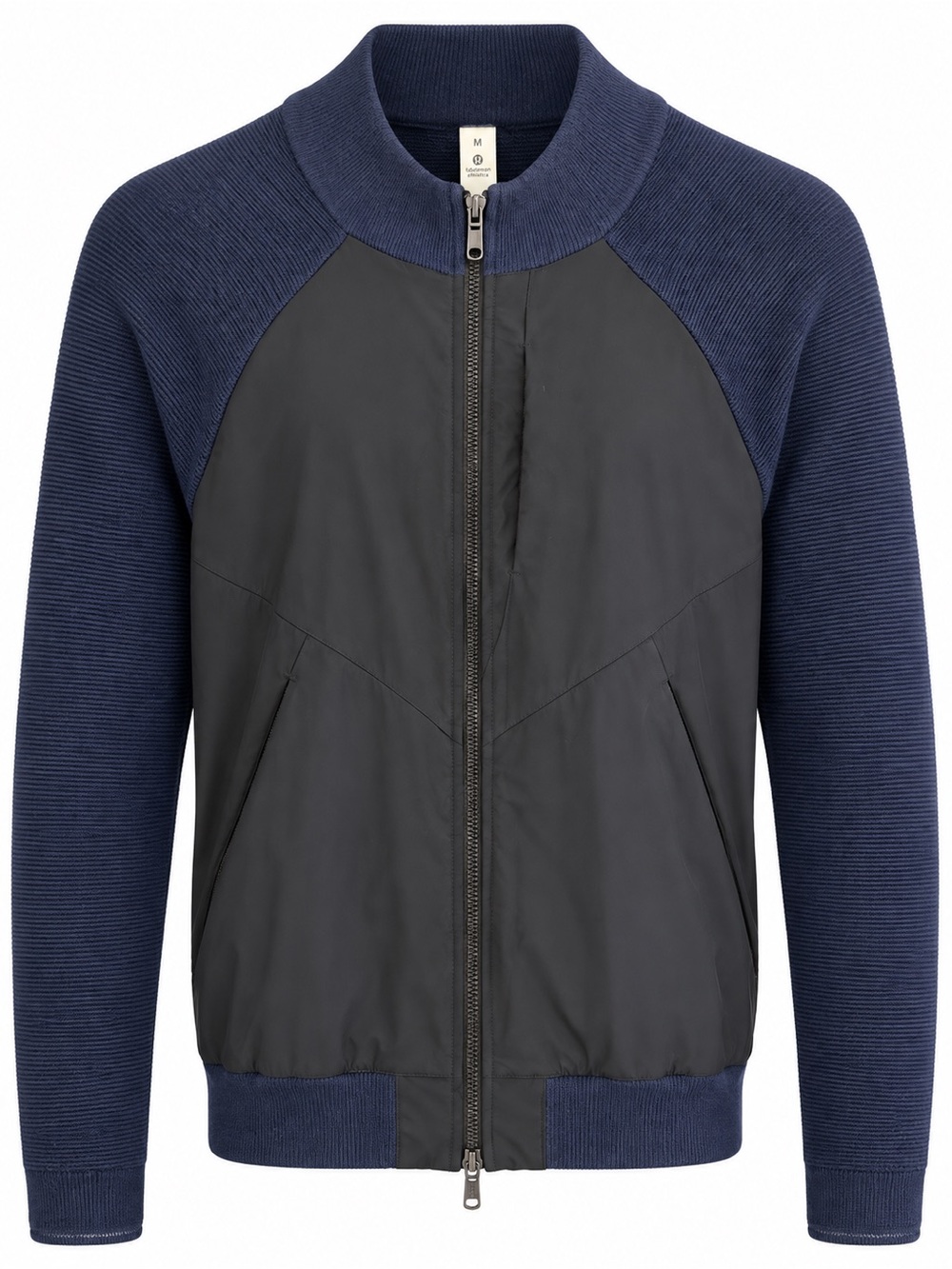 lululemon Men’s Merino Wool Hybrid Full Zip Jacket Navy Black M